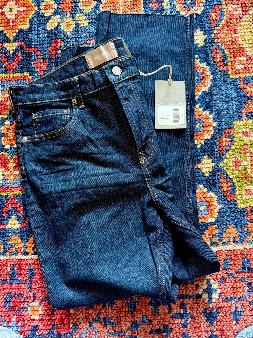 Everlane High Rise Kick Crop jeans